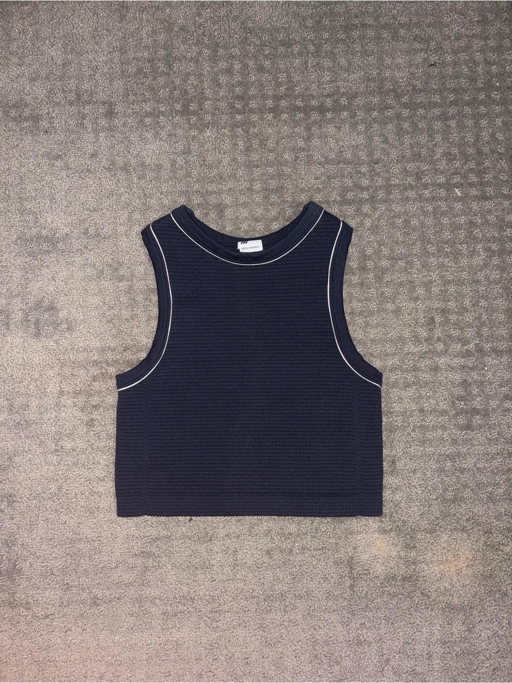 TARGET navy cropped tank